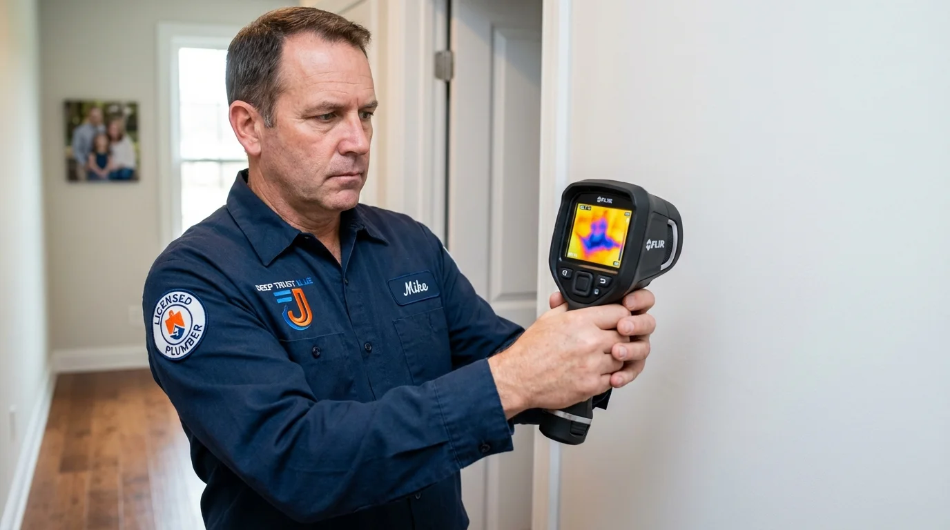Thermal imaging leak detection by Johns Plumbing LLC in Moweaqua